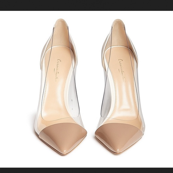 Gianvito Rossi Beige and Clear Heels - Picture 4 of 14